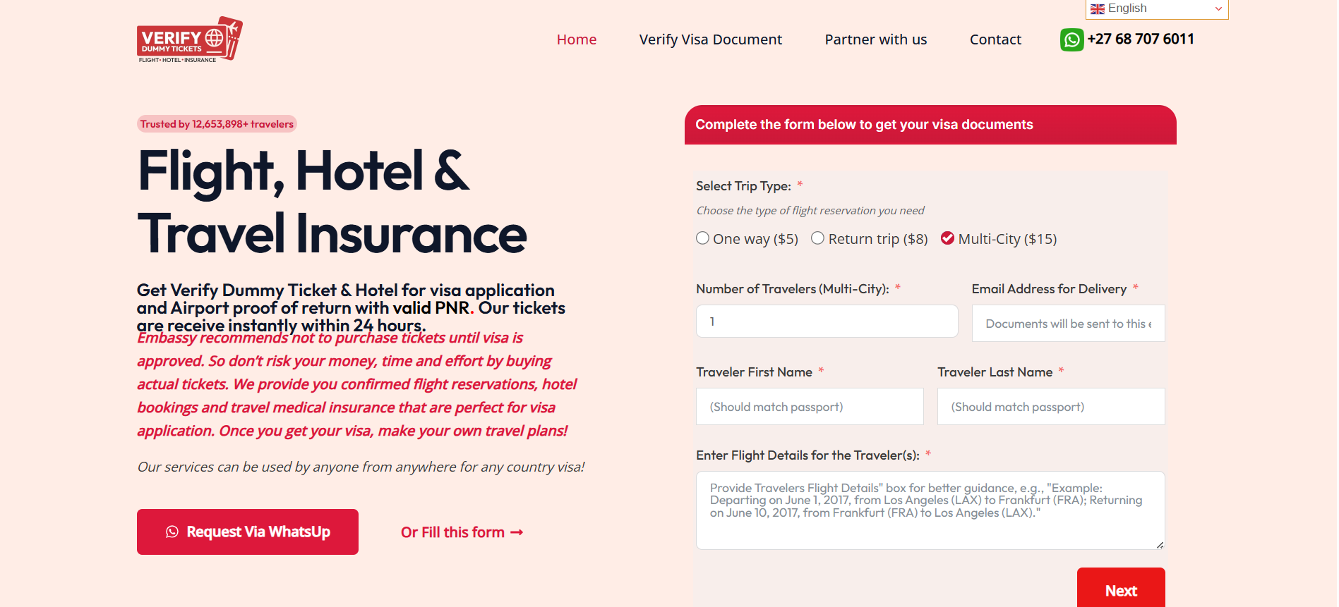 Verify Dummy Tickets